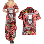 Custom NAIDOC Week 2024 Dragons Couples Matching Summer Maxi Dress and Hawaiian Shirt Mascot Rugby
