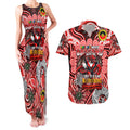 Custom NAIDOC Week 2024 Dragons Couples Matching Tank Maxi Dress and Hawaiian Shirt Mascot Rugby