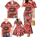 Custom NAIDOC Week 2024 Dragons Family Matching Mermaid Dress and Hawaiian Shirt Mascot Rugby