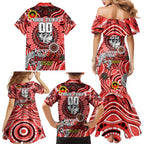 Custom NAIDOC Week 2024 Dragons Family Matching Mermaid Dress and Hawaiian Shirt Mascot Rugby