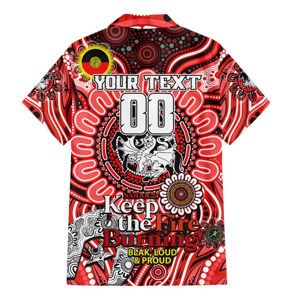 Custom NAIDOC Week 2024 Dragons Family Matching Mermaid Dress and Hawaiian Shirt Mascot Rugby