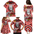 Custom NAIDOC Week 2024 Dragons Family Matching Puletasi and Hawaiian Shirt Mascot Rugby