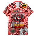 Custom NAIDOC Week 2024 Dragons Family Matching Tank Maxi Dress and Hawaiian Shirt Mascot Rugby