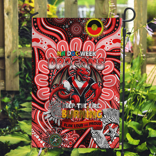 NAIDOC Week 2024 Dragons Garden Flag Mascot Rugby