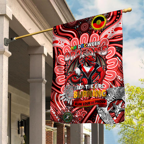 NAIDOC Week 2024 Dragons Garden Flag Mascot Rugby