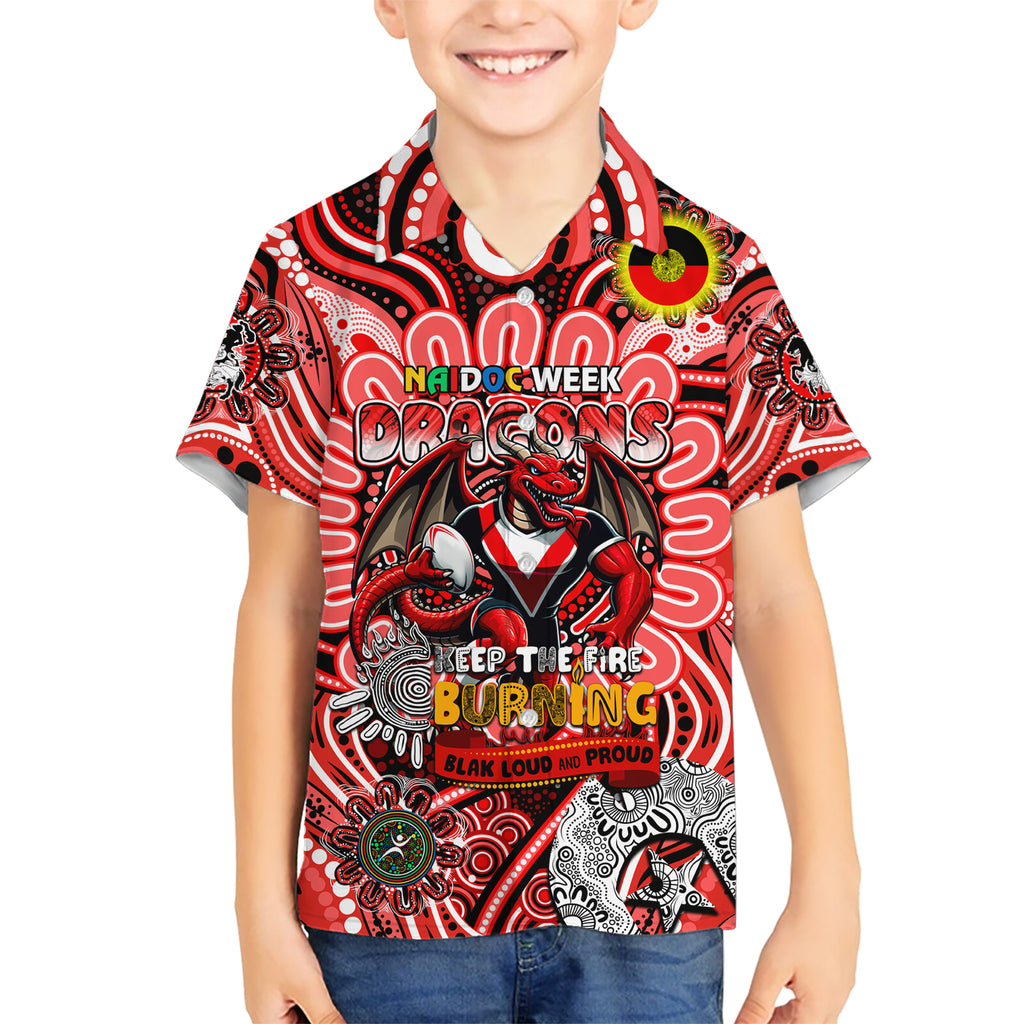 Custom NAIDOC Week 2024 Dragons Hawaiian Shirt Mascot Rugby