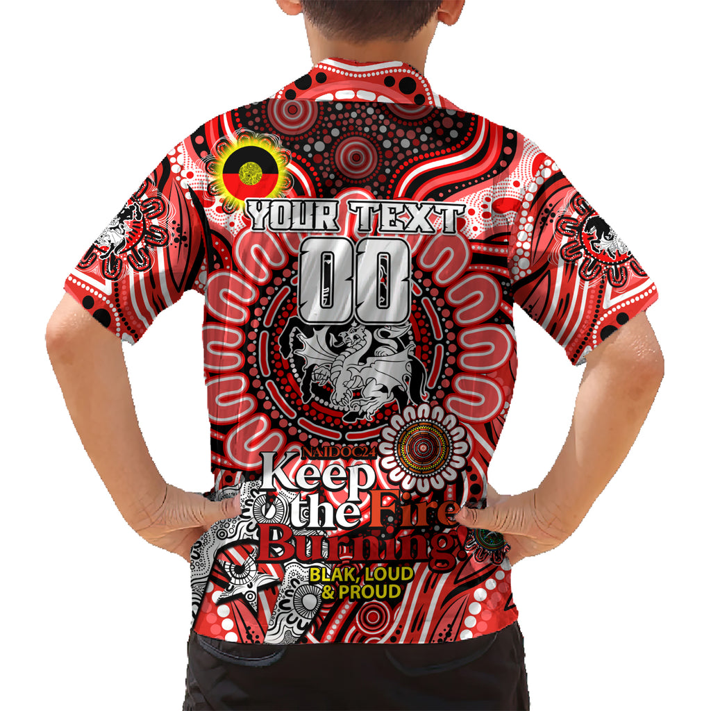 Custom NAIDOC Week 2024 Dragons Hawaiian Shirt Mascot Rugby