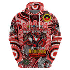 Custom NAIDOC Week 2024 Dragons Hoodie Mascot Rugby