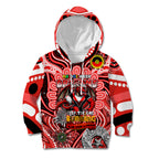 Custom NAIDOC Week 2024 Dragons Kid Hoodie Mascot Rugby