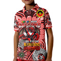 Custom NAIDOC Week 2024 Dragons Kid Polo Shirt Mascot Rugby