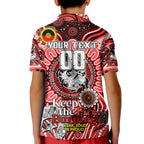 Custom NAIDOC Week 2024 Dragons Kid Polo Shirt Mascot Rugby