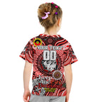 Custom NAIDOC Week 2024 Dragons Kid T Shirt Mascot Rugby