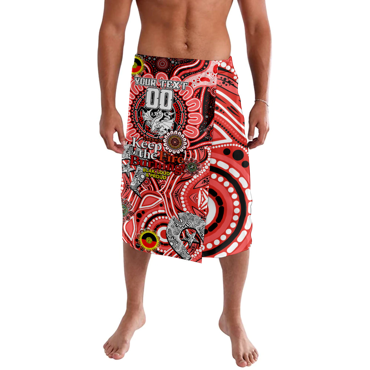 Custom NAIDOC Week 2024 Dragons Lavalava Mascot Rugby