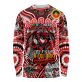 Custom NAIDOC Week 2024 Dragons Long Sleeve Shirt Mascot Rugby
