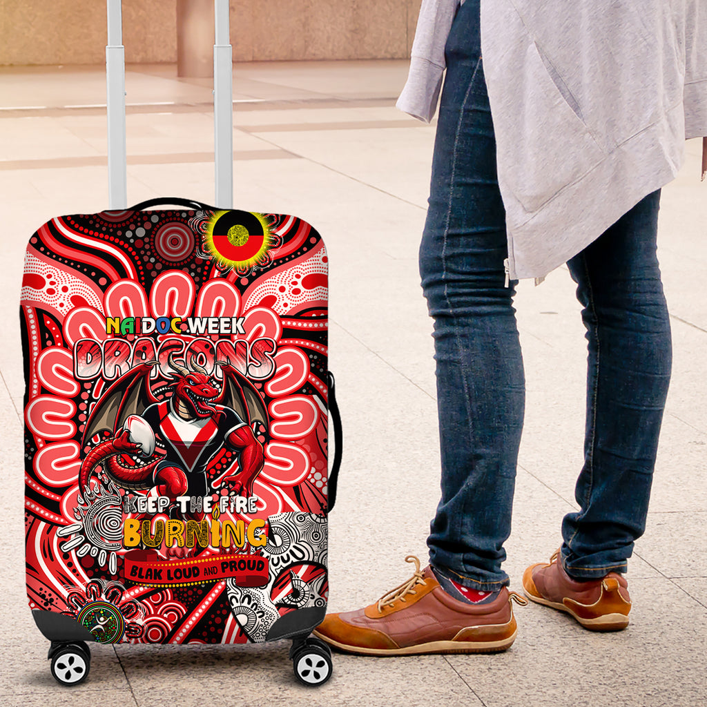 NAIDOC Week 2024 Dragons Luggage Cover Mascot Rugby