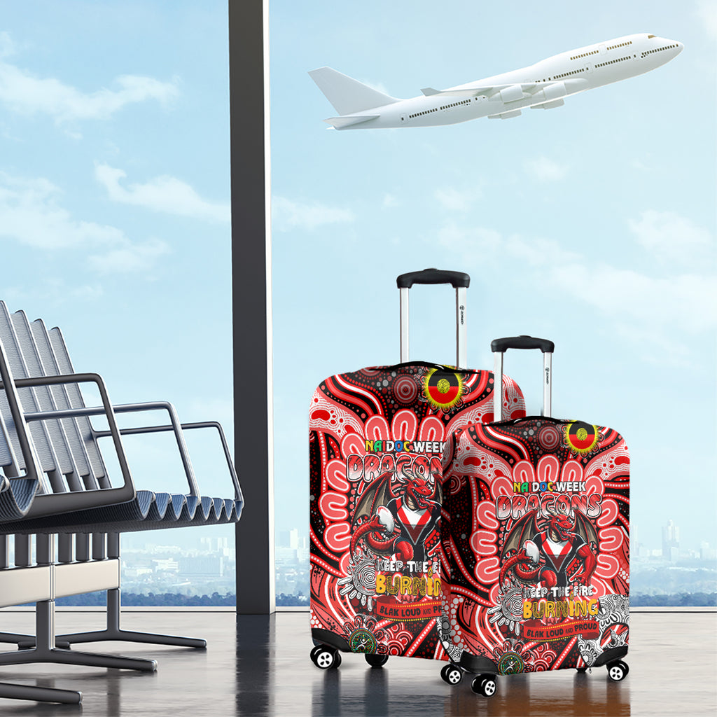NAIDOC Week 2024 Dragons Luggage Cover Mascot Rugby