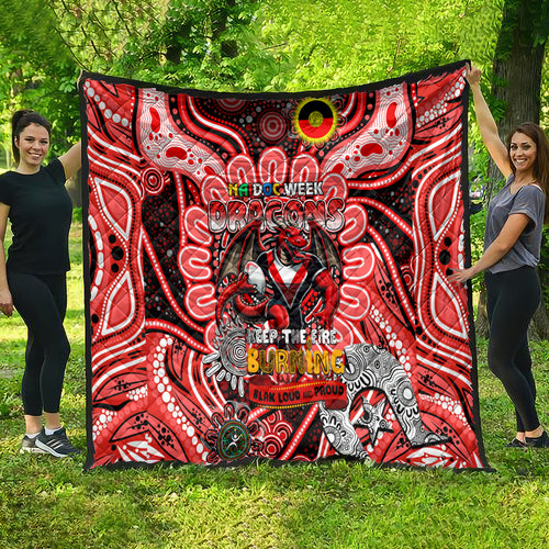 NAIDOC Week 2024 Dragons Quilt Mascot Rugby