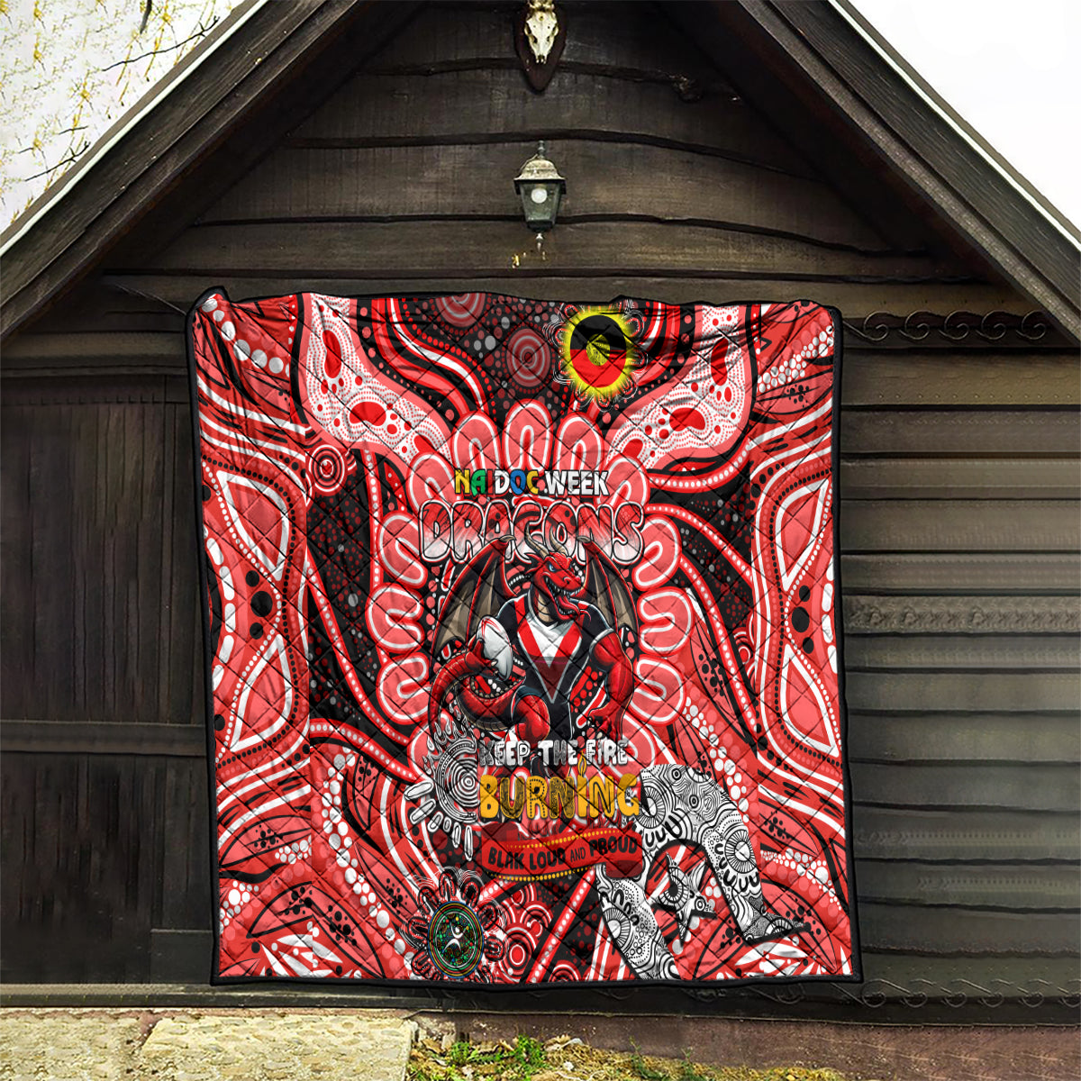 NAIDOC Week 2024 Dragons Quilt Mascot Rugby