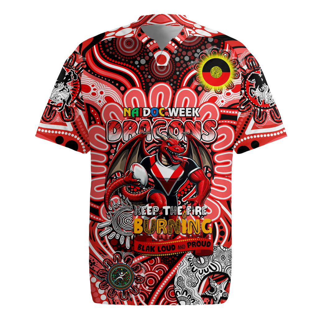 Custom NAIDOC Week 2024 Dragons Rugby Jersey Mascot Rugby