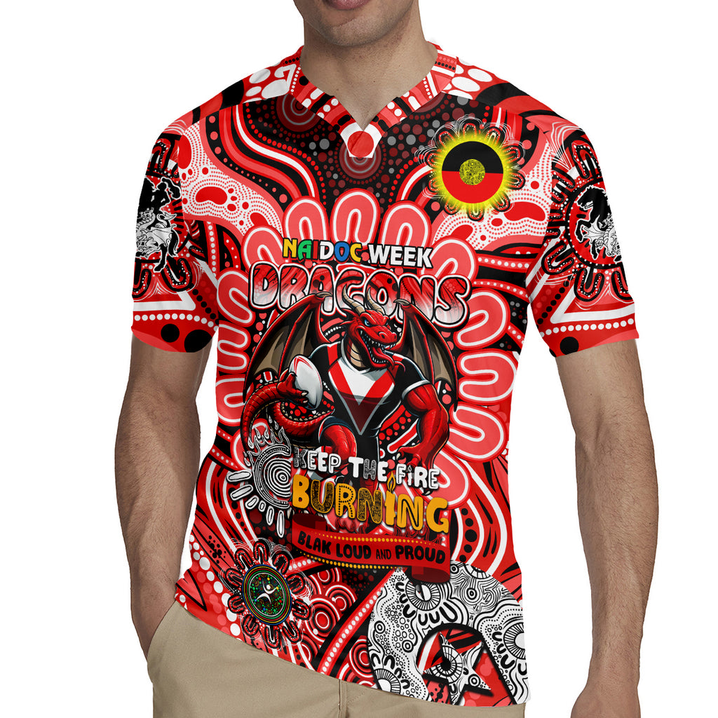 Custom NAIDOC Week 2024 Dragons Rugby Jersey Mascot Rugby