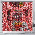 NAIDOC Week 2024 Dragons Shower Curtain Mascot Rugby