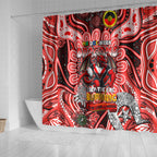 NAIDOC Week 2024 Dragons Shower Curtain Mascot Rugby