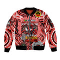 Custom NAIDOC Week 2024 Dragons Sleeve Zip Bomber Jacket Mascot Rugby