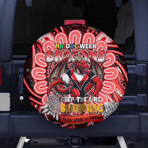 NAIDOC Week 2024 Dragons Spare Tire Cover Mascot Rugby