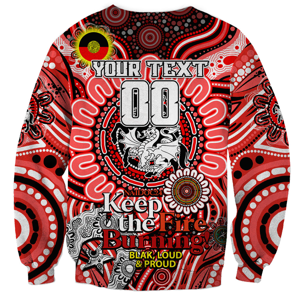 Custom NAIDOC Week 2024 Dragons Sweatshirt Mascot Rugby