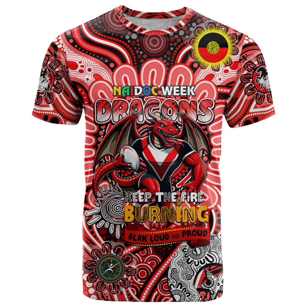 Custom NAIDOC Week 2024 Dragons T Shirt Mascot Rugby