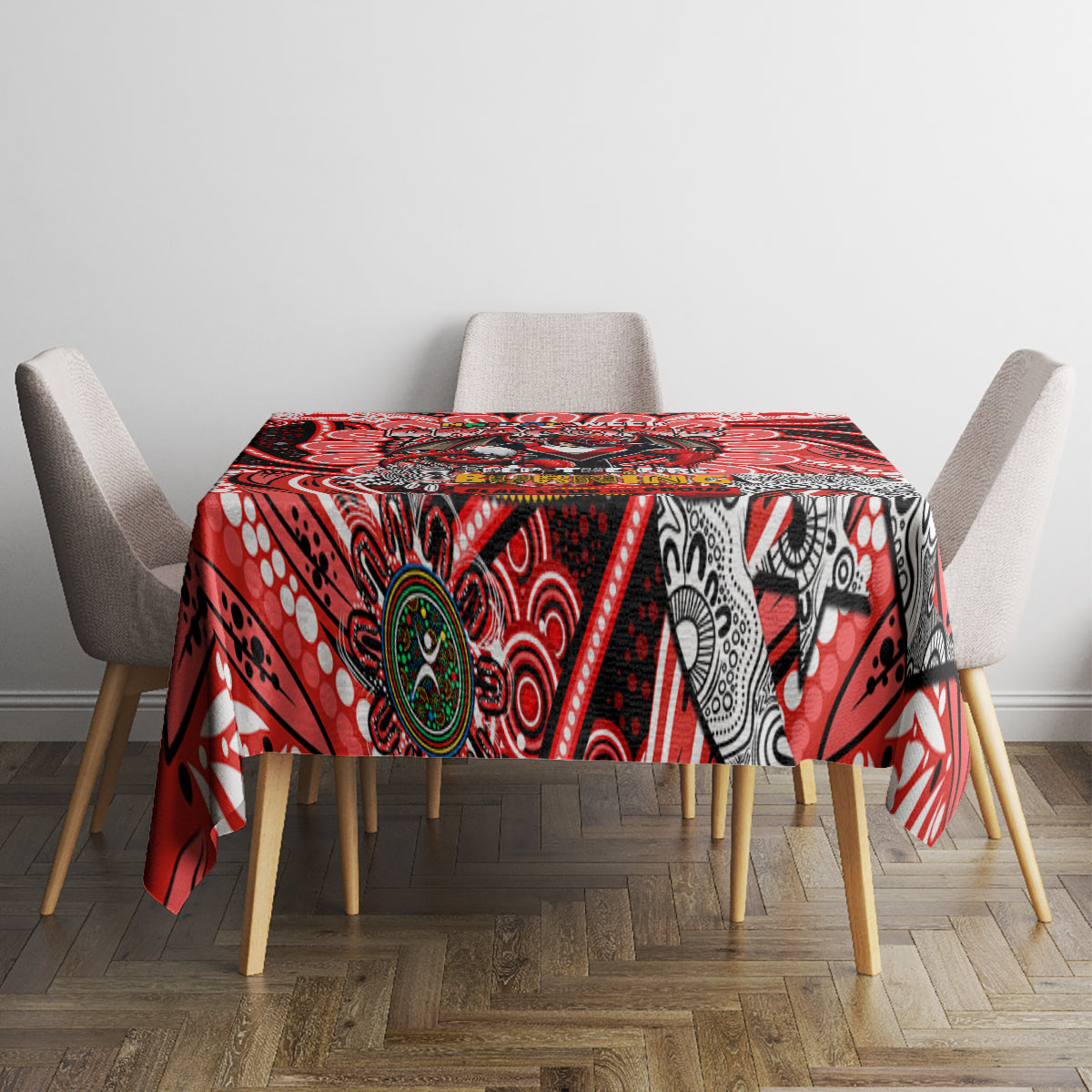NAIDOC Week 2024 Dragons Tablecloth Mascot Rugby