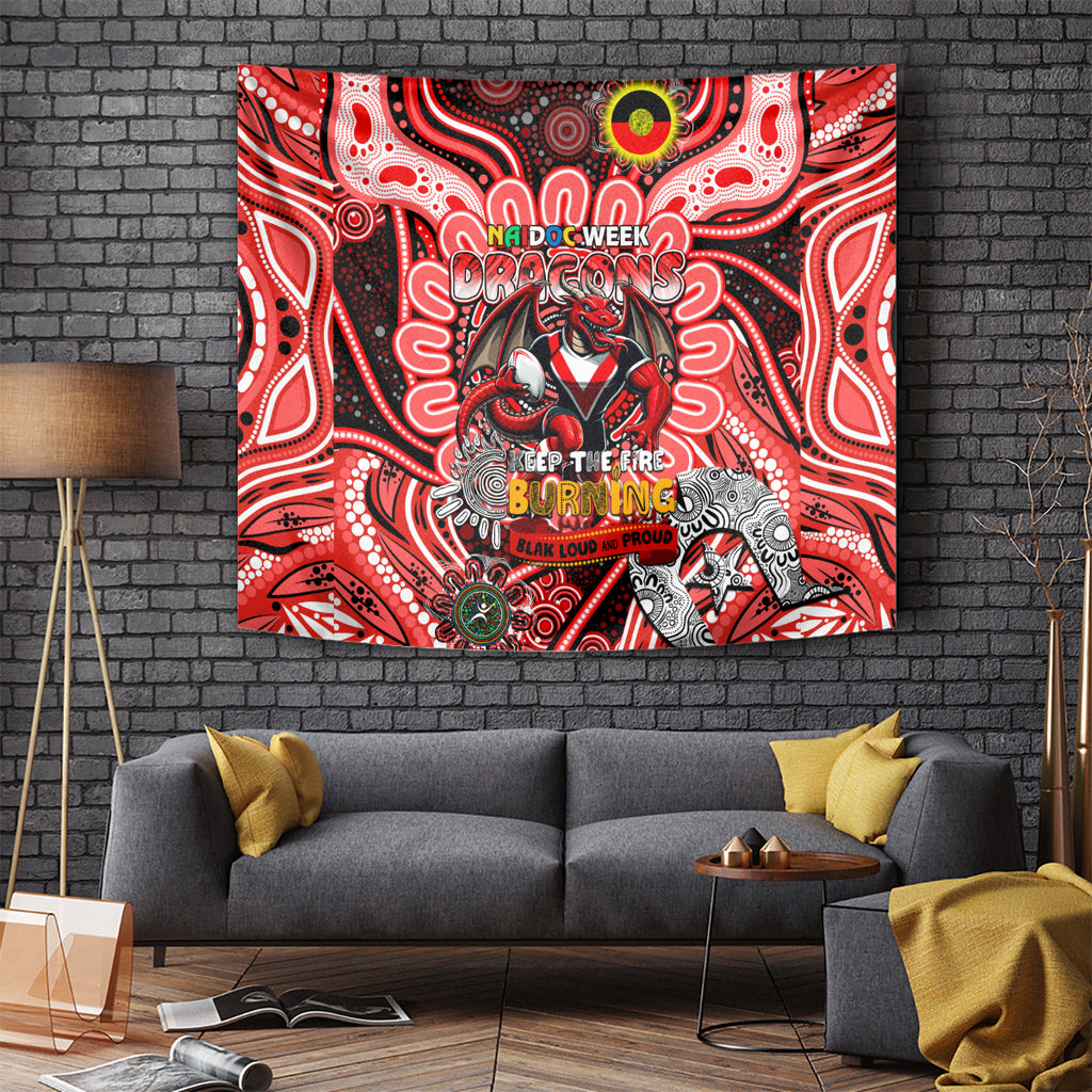 NAIDOC Week 2024 Dragons Tapestry Mascot Rugby