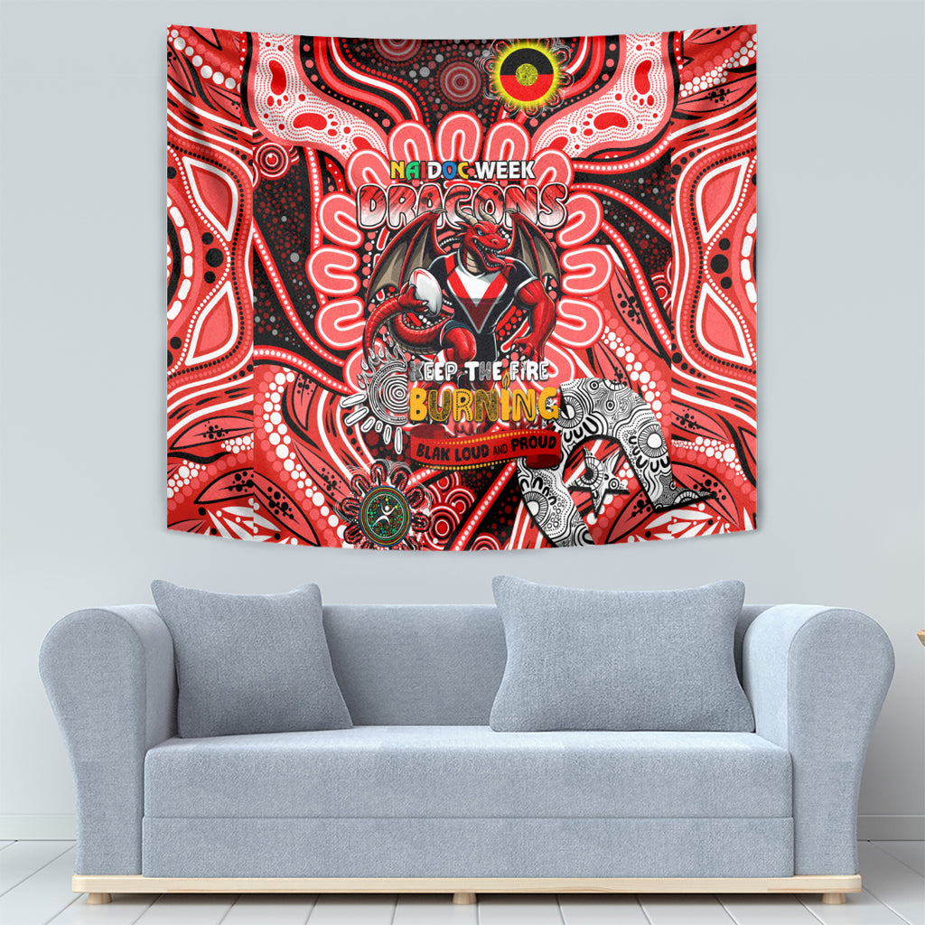 NAIDOC Week 2024 Dragons Tapestry Mascot Rugby