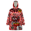 Custom NAIDOC Week 2024 Dragons Wearable Blanket Hoodie Mascot Rugby
