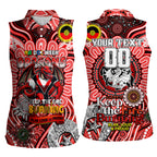 Custom NAIDOC Week 2024 Dragons Women Sleeveless Polo Shirt Mascot Rugby