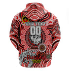 Custom NAIDOC Week 2024 Dragons Zip Hoodie Mascot Rugby