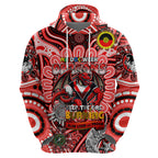 Custom NAIDOC Week 2024 Dragons Zip Hoodie Mascot Rugby