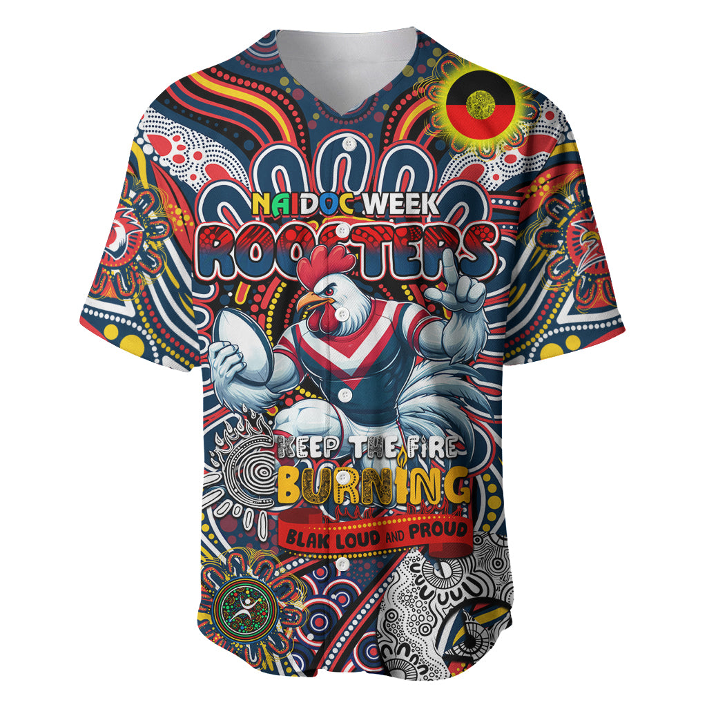 Custom NAIDOC Week 2024 Roosters Baseball Jersey Mascot Rugby