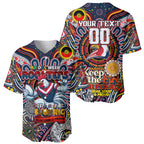 Custom NAIDOC Week 2024 Roosters Baseball Jersey Mascot Rugby