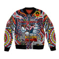 Custom NAIDOC Week 2024 Roosters Bomber Jacket Mascot Rugby