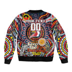 Custom NAIDOC Week 2024 Roosters Bomber Jacket Mascot Rugby