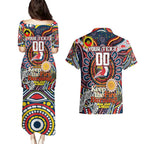 Custom NAIDOC Week 2024 Roosters Couples Matching Puletasi and Hawaiian Shirt Mascot Rugby