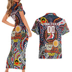 Custom NAIDOC Week 2024 Roosters Couples Matching Short Sleeve Bodycon Dress and Hawaiian Shirt Mascot Rugby