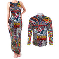 Custom NAIDOC Week 2024 Roosters Couples Matching Tank Maxi Dress and Long Sleeve Button Shirt Mascot Rugby