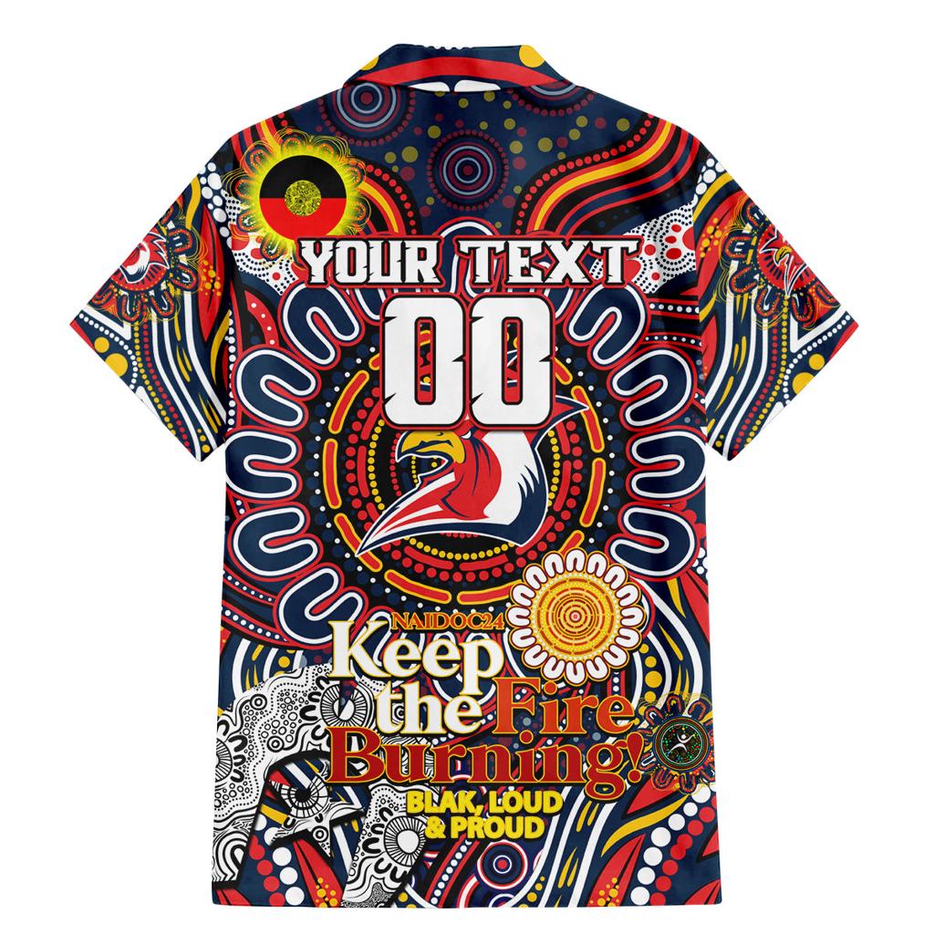 Custom NAIDOC Week 2024 Roosters Family Matching Mermaid Dress and Hawaiian Shirt Mascot Rugby