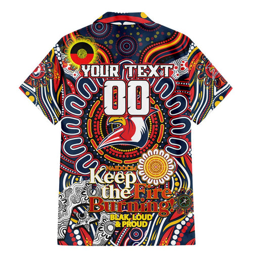 Custom NAIDOC Week 2024 Roosters Family Matching Mermaid Dress and Hawaiian Shirt Mascot Rugby