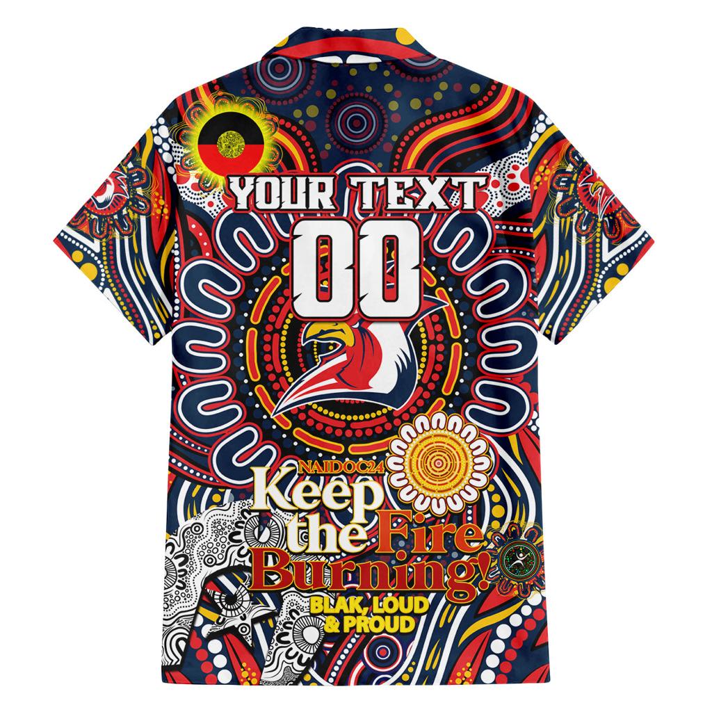 Custom NAIDOC Week 2024 Roosters Family Matching Off The Shoulder Long Sleeve Dress and Hawaiian Shirt Mascot Rugby