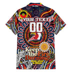 Custom NAIDOC Week 2024 Roosters Family Matching Off The Shoulder Long Sleeve Dress and Hawaiian Shirt Mascot Rugby