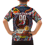 Custom NAIDOC Week 2024 Roosters Family Matching Off Shoulder Maxi Dress and Hawaiian Shirt Mascot Rugby