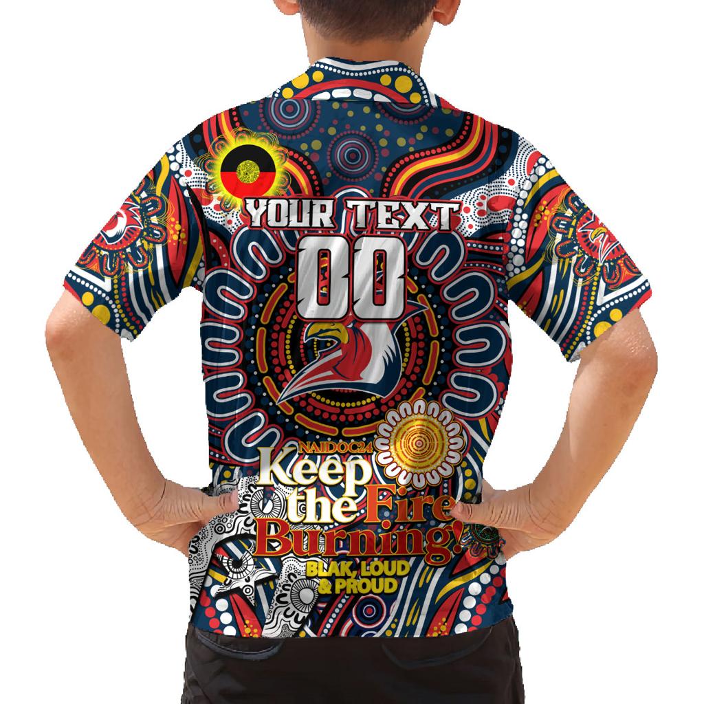 Custom NAIDOC Week 2024 Roosters Family Matching Puletasi and Hawaiian Shirt Mascot Rugby